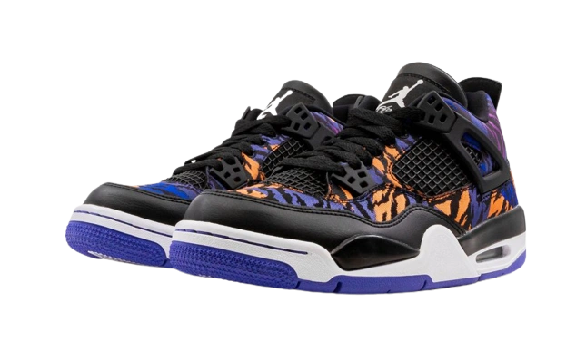 Jordan 4 Retro Black Rush Violet (GS) - Image 1