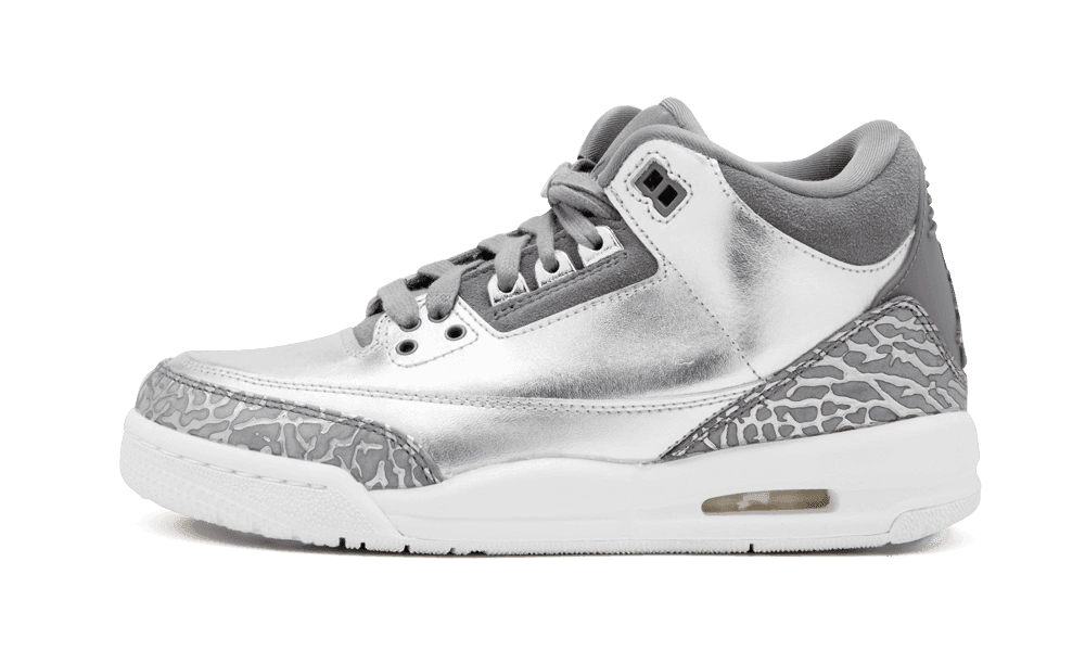 Foto del prodotto Jordan 3 Retro Premium Heiress Metallic Silver (GS)