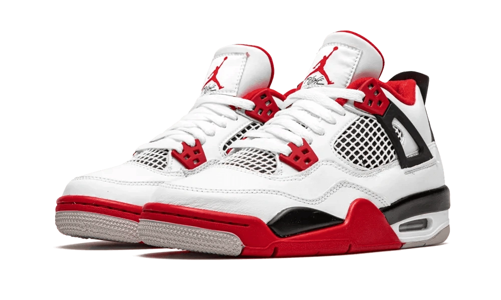 Jordan 4 Retro Fire Red (2020) (GS) - Image 1