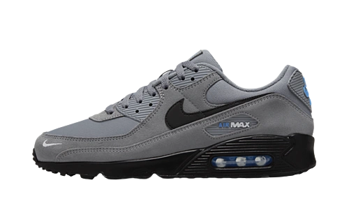 Nike Air Max 90 Smoke Grey Light Photo Blue Metallic Silver Black