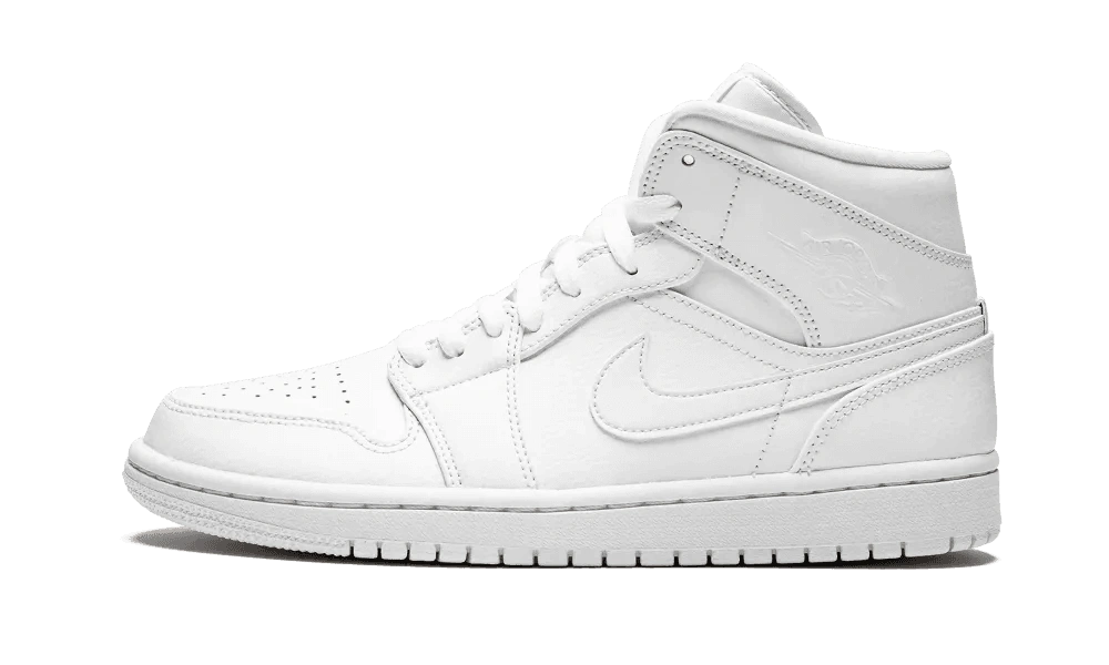 Photo du produit Jordan 1 Mid Triple White (2019)