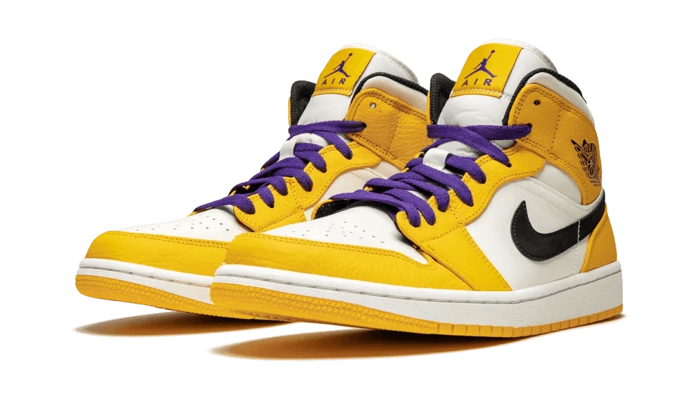 Jordan 1 Mid SE Lakers - Image 1