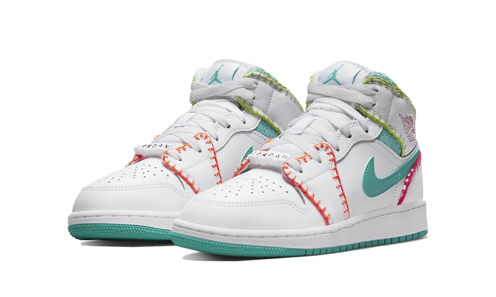 Jordan 1 Mid Multi Knit (GS) - Image 2
