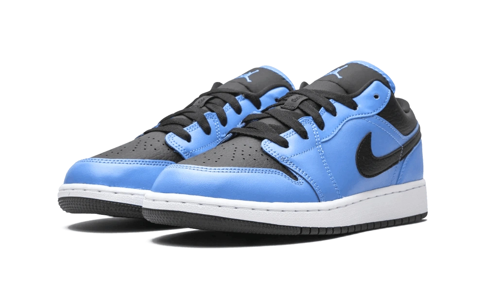 Jordan 1 Low University Blue Black (GS) - Image 1