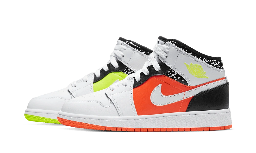 Jordan 1 Mid Composition Notebook (GS) - Image 1