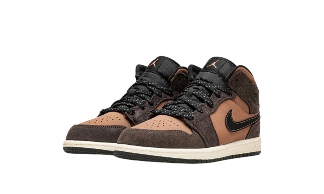 Jordan 1 Mid SE Dark Chocolate (PS) - Image 1