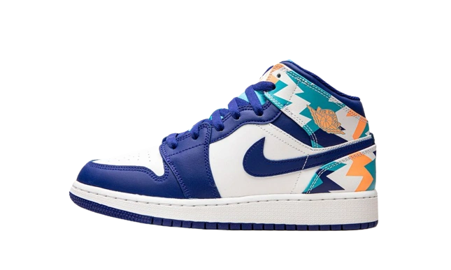 Jordan 1 Mid Geometric Print (GS)