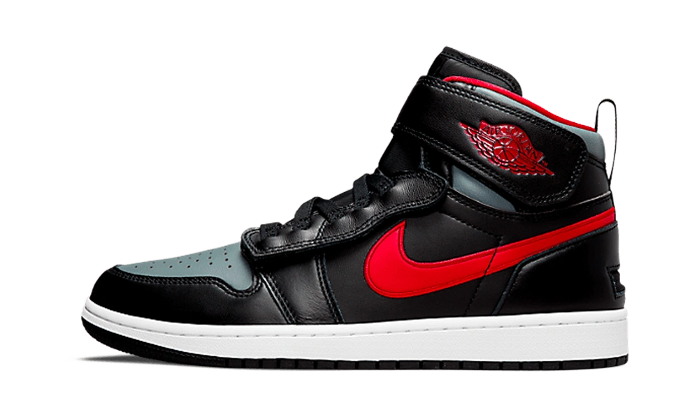 Photo du produit Jordan 1 High FlyEase Black Gym Red Smoke Grey