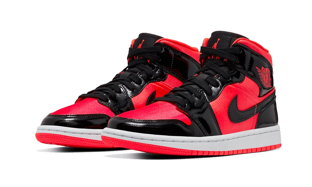 Jordan 1 Mid Hot Punch Black (W) - Image 1