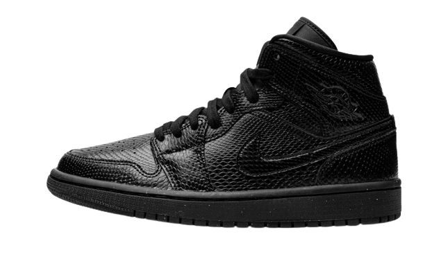Photo du produit Jordan 1 Mid Black Snakeskin (W)