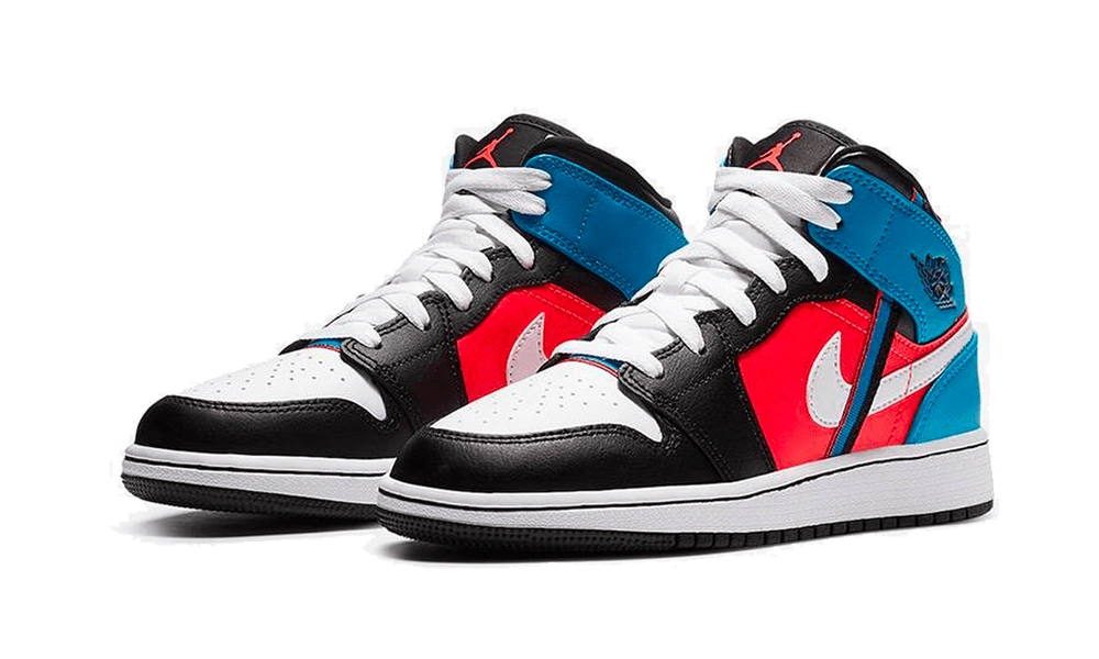Jordan 1 Mid Tri Color Ribbons (GS) - Image 1