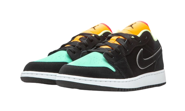 Jordan 1 Low Aurora Green (GS) - Image 1