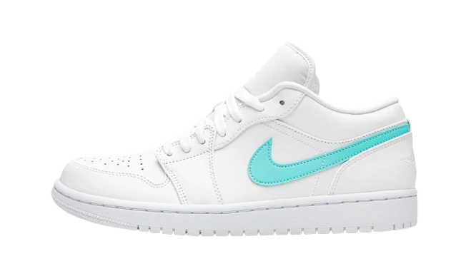 Jordan 1 Low White Multi-Color Swoosh