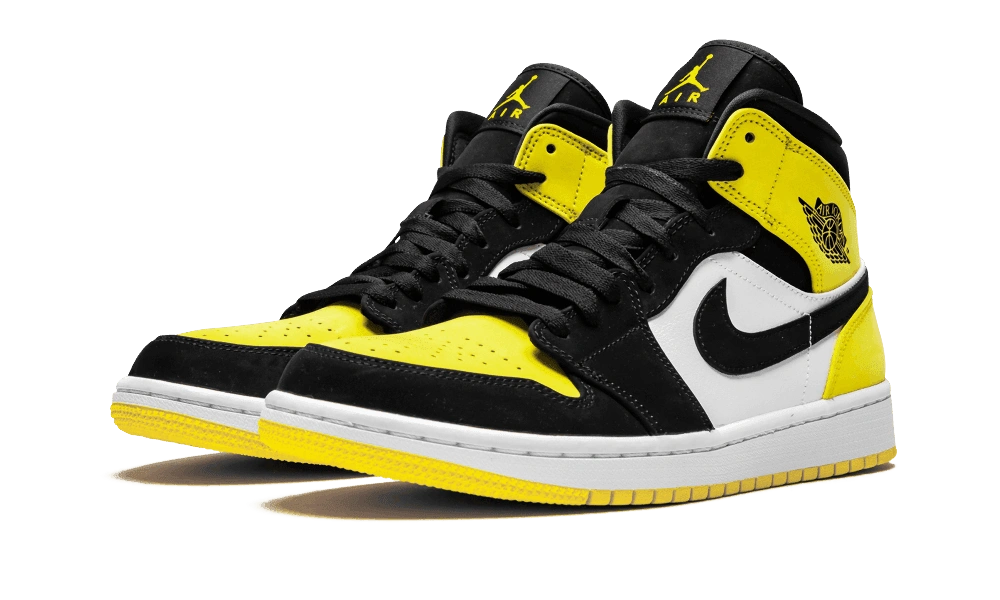 Jordan 1 Mid Yellow Toe Black - Image 1