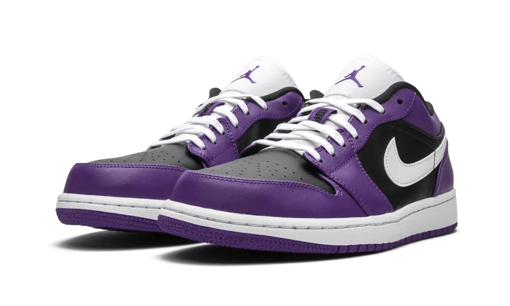 Jordan 1 Low Court Purple Black - Image 1