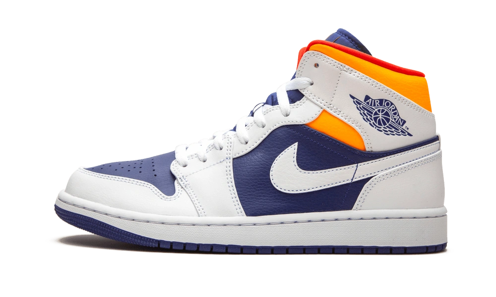 Photo du produit Jordan 1 Mid Royal Blue Laser Orange