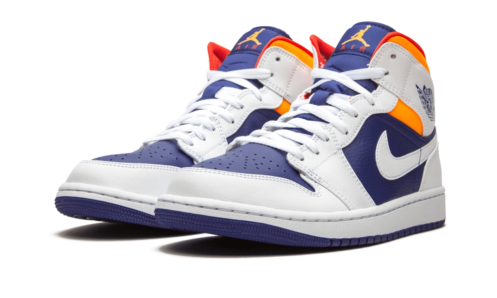 Jordan 1 Mid Royal Blue Laser Orange - Image 2