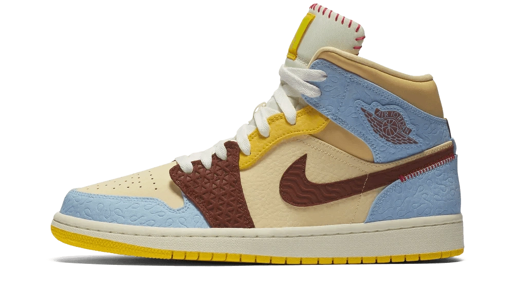 Photo du produit Jordan 1 Mid SE Fearless Maison Chateau Rouge