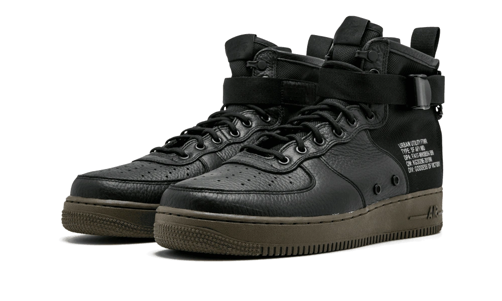 Nike SF Air Force 1 Mid Black Dark Hazel - Image 1