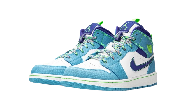Jordan 1 Mid SE Sprite Blue (GS) - Image 1