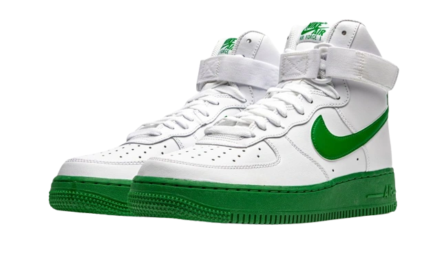 Nike Air Force 1 High White Green Midsole - Image 1