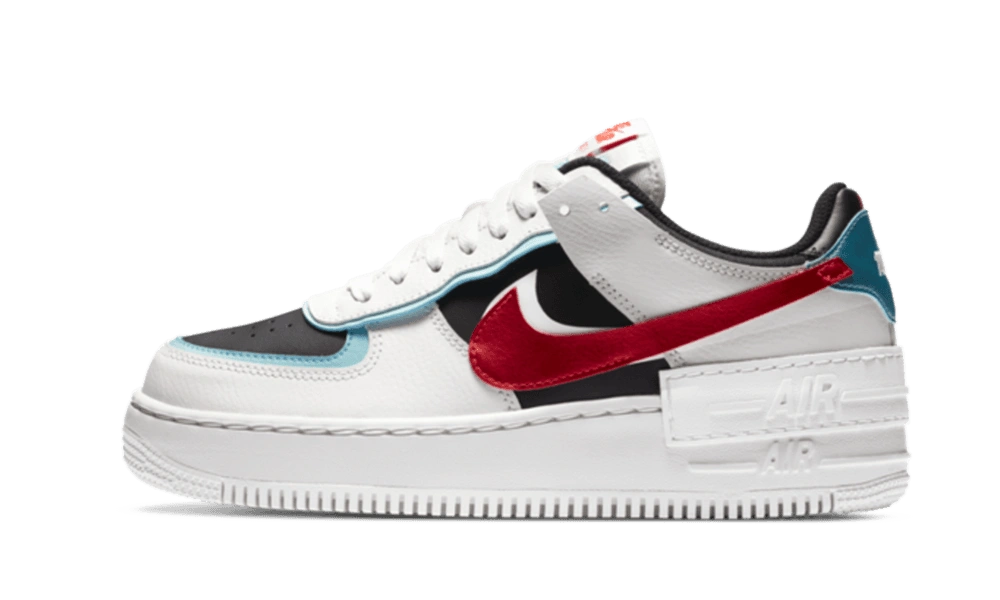 Foto del prodotto Nike Air Force 1 Shadow Bleached Aqua Chile Red (W)