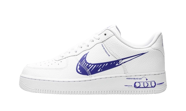 Foto del prodotto Nike Air Force 1 Low Sketch White Royal