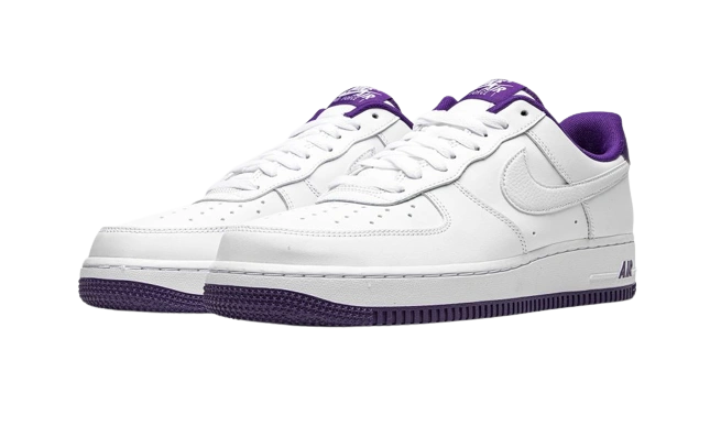 Nike Air Force 1 Low '07 White Voltage Purple - Image 1