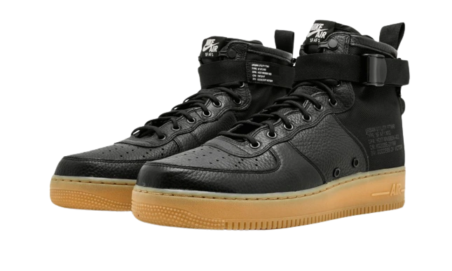 Nike SF Air Force 1 Mid Black Gum - Image 1