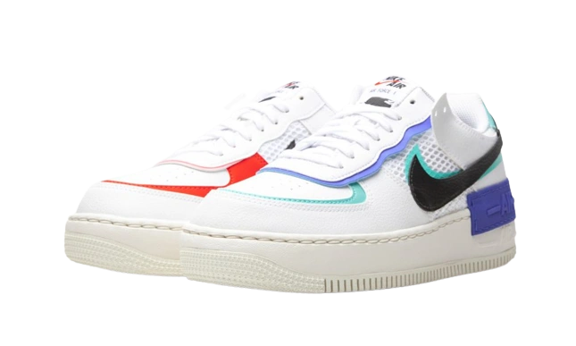 Nike Air Force 1 Low Shadow White Blue Black (W) - Image 1