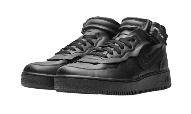 Nike Air Force 1 Mid Comme Des Garcons Black - Image 1