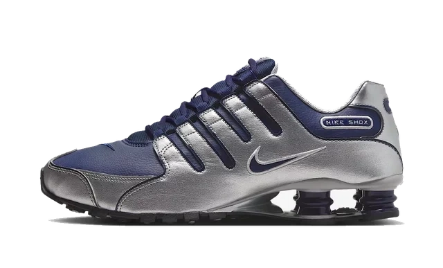 Nike Shox NZ Midnight Navy Metallic Silver product photo