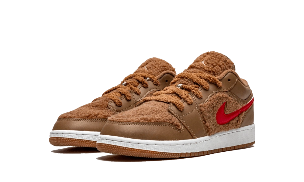 Jordan 1 Low Utility Teddy Bear (GS) - Image 1