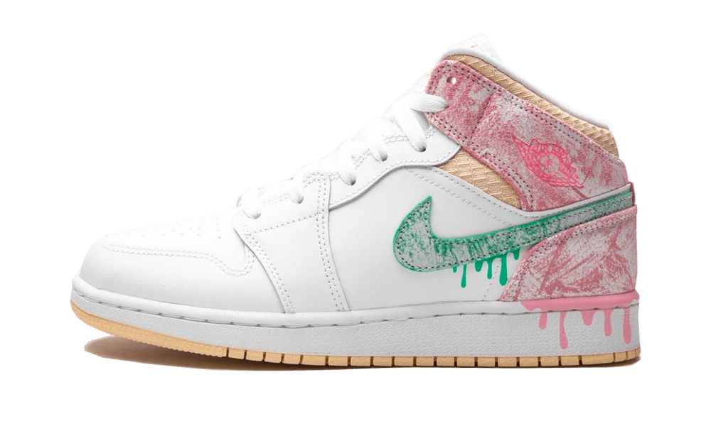 Photo du produit Jordan 1 Mid Paint Drip (GS)