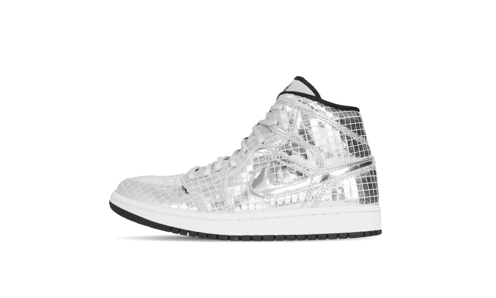 Photo du produit Jordan 1 Mid SE Disco Metallic Silver (W)