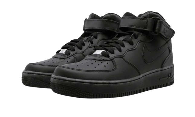 Nike Air Force 1 Mid Black (2014) (GS) - Image 1