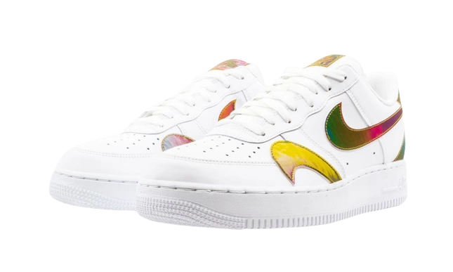 Nike Air Force 1 Low Misplaced Swooshes White Multi - Image 1