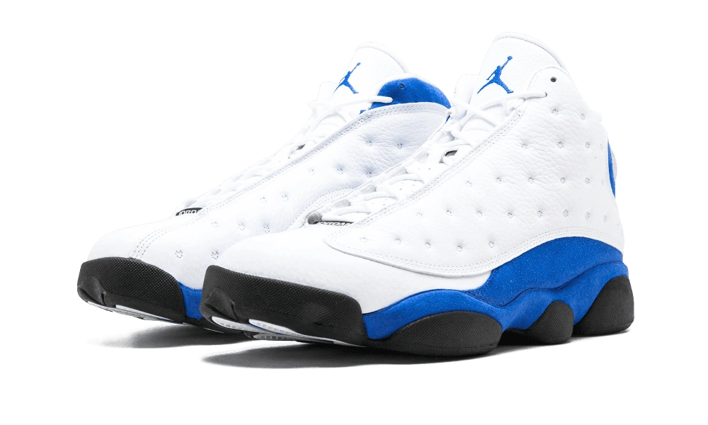 Jordan 13 Retro White Hyper Royal Black - Image 1