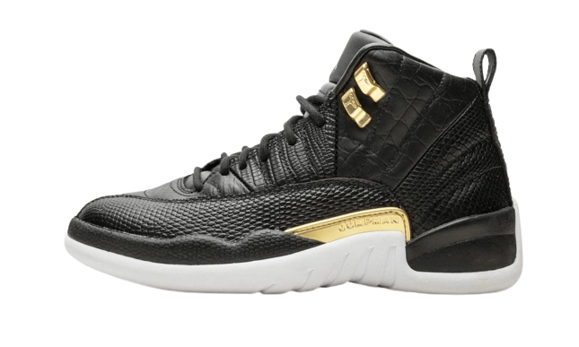 Jordan 12 Retro Black Metallic Gold White (W) Produktfoto