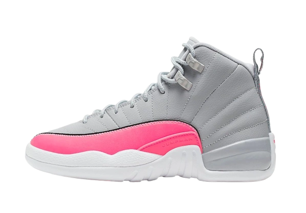 Jordan 12 Retro Wolf Grey Racer Pink (GS) Produktfoto
