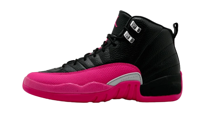 Jordan 12 Retro Black Deadly Pink (GS) Produktfoto