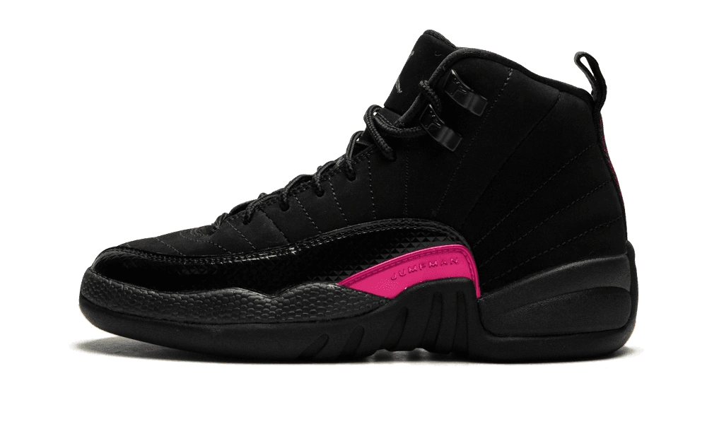 Jordan 12 Retro Black Rush Pink (GS) Produktfoto
