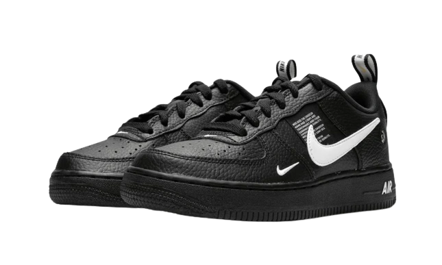 Nike Air Force 1 Utility Black White (GS) - Image 1