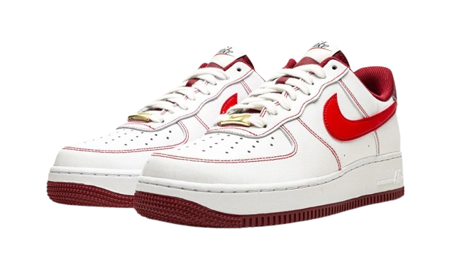 Nike Air Force 1 Low '07 First Use White Team Red - Image 1