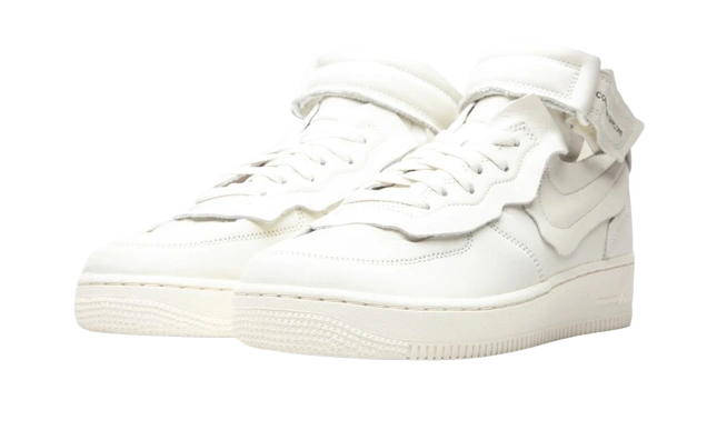 Nike Air Force 1 Mid Comme Des Garcons White - Image 1