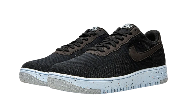 Nike Air Force 1 Low Crater Flyknit Black White - Image 2