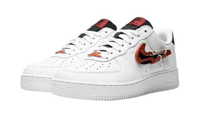 Nike Air Force 1 Low Carabiner Swoosh Red - Image 2