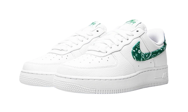 Nike Air Force 1 Low '07 Essential White Green Paisley (W) - Image 1