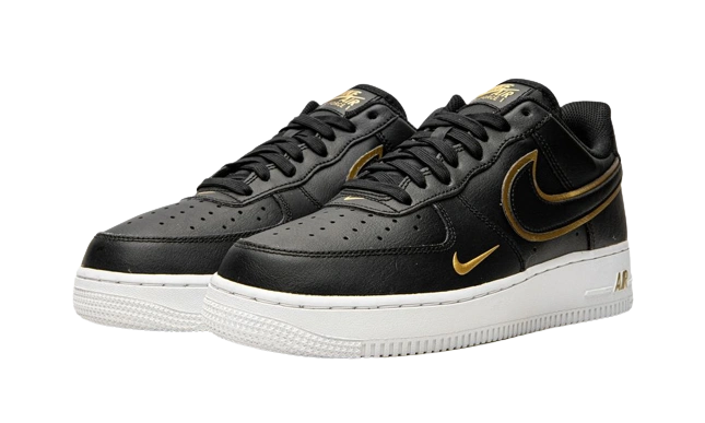 Nike Air Force 1 Low '07 Black Metalic Gold - Image 1