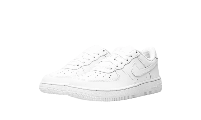 Nike Air Force 1 Low LE Triple White (PS) - Image 2